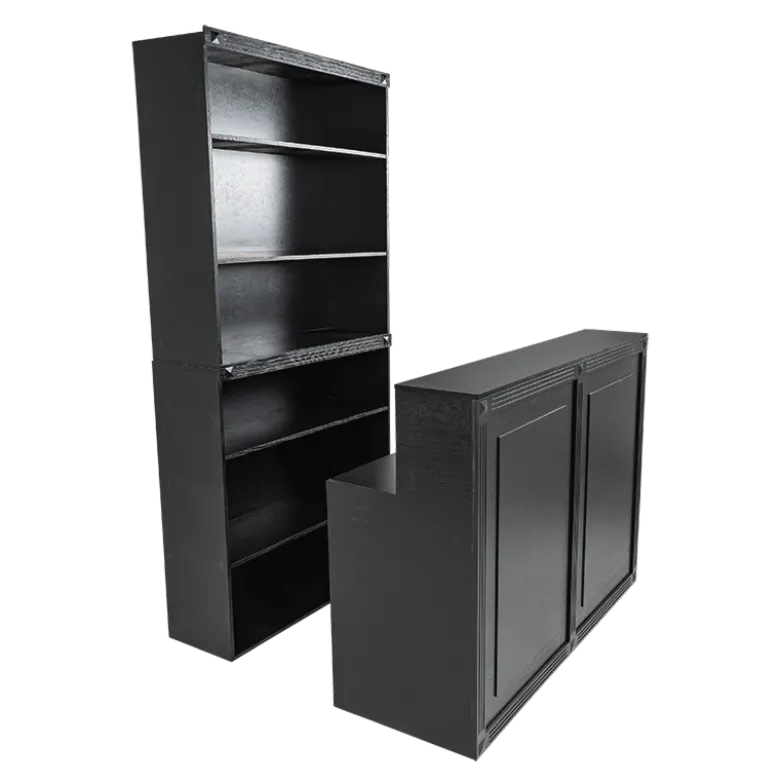 Bar pliant Cigare Club noir 55 x 150 cm H 115 cm