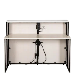 Bar pliant Moulure blanc 55 x 150 cm H 115 cm