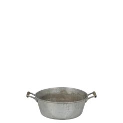 Bassine en zinc vintage petit format