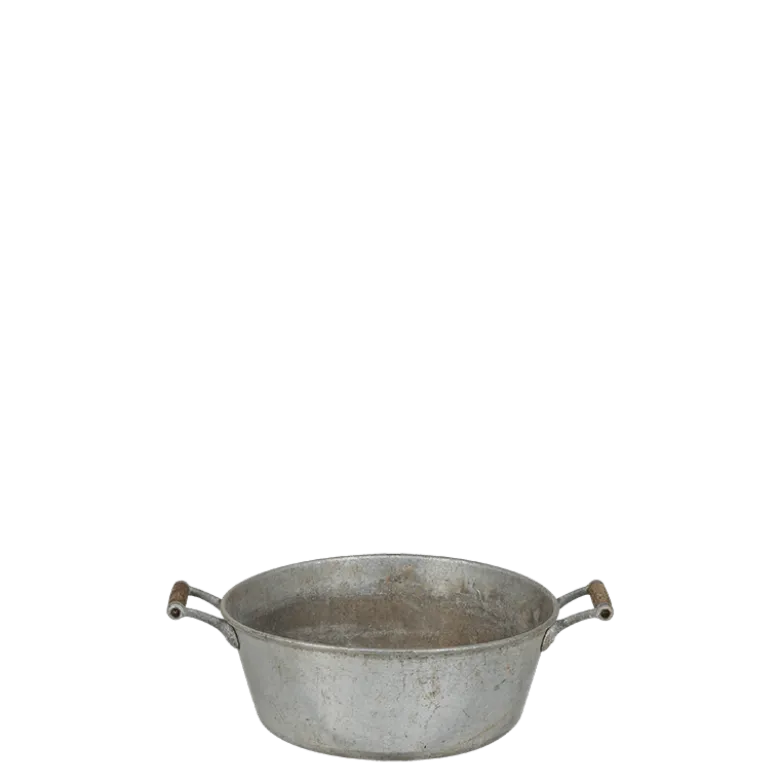 Bassine en zinc vintage petit format