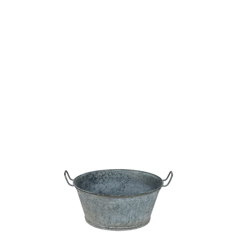 Bassine en zinc vintage petit format