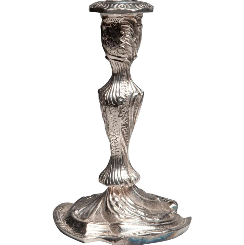 Bougeoir Rocaille H 19,5 cm Ø 12,5 cm