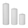 Bougie cylindre blanche Ø 6 cm H 10 cm