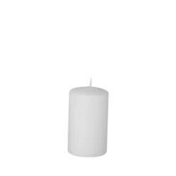 Bougie cylindre blanche Ø 6 cm H 10 cm