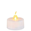 Bougie à LED ambre Ø 3,6 cm (autonomie 8 à 10h) fournie avec pile