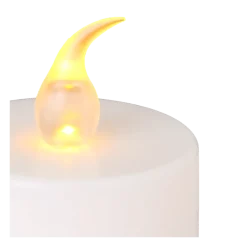 Bougie à LED ambre Ø 3,6 cm (autonomie 8 à 10h) fournie avec pile