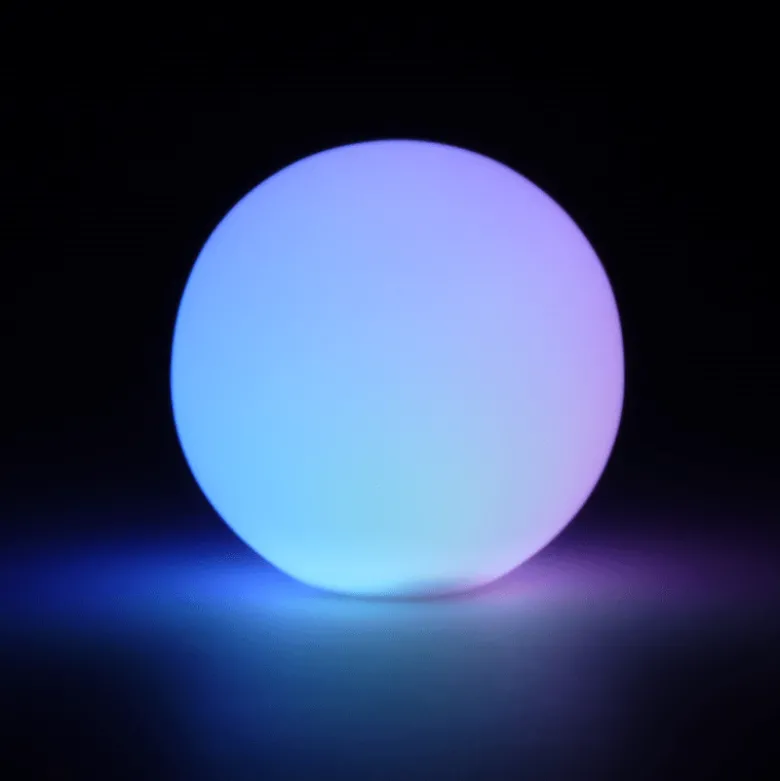Boule lumineuse multicolore Ø 8 cm