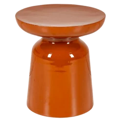 Bout de canapé Olympe terracotta Ø 40 cm H 43 cm