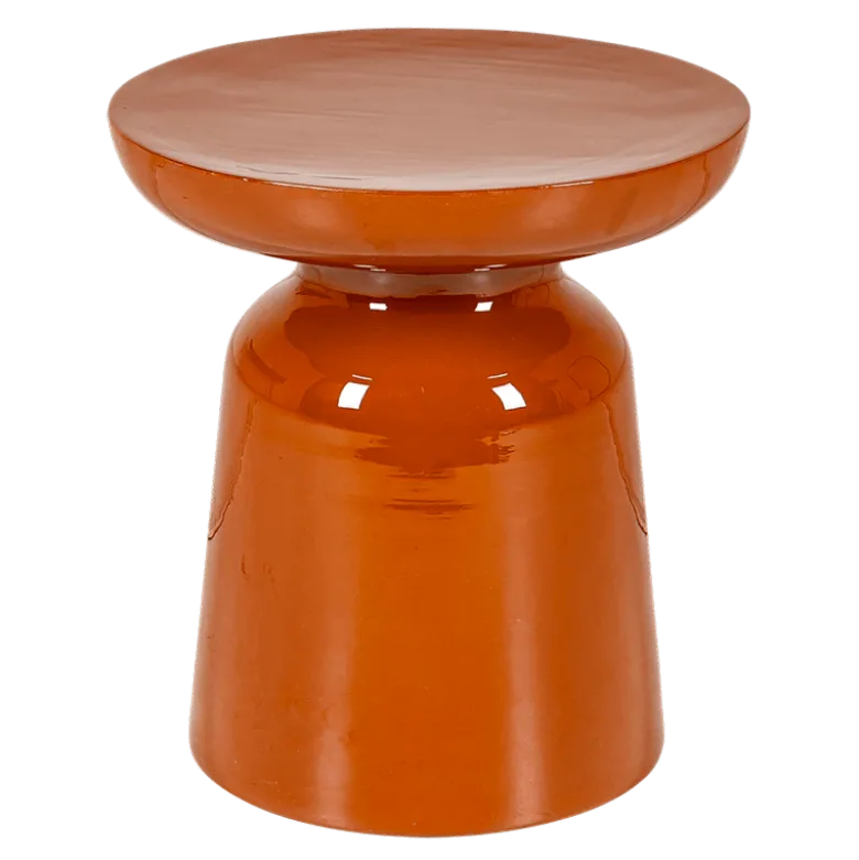 Bout de canapé Olympe terracotta Ø 40 cm H 43 cm