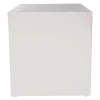 Buffet Cube houssé blanc 4 faces 100 x 100 cm H 109 cm