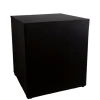 Buffet Cube houssé noir 4 faces 100 x 100 cm H 109 cm