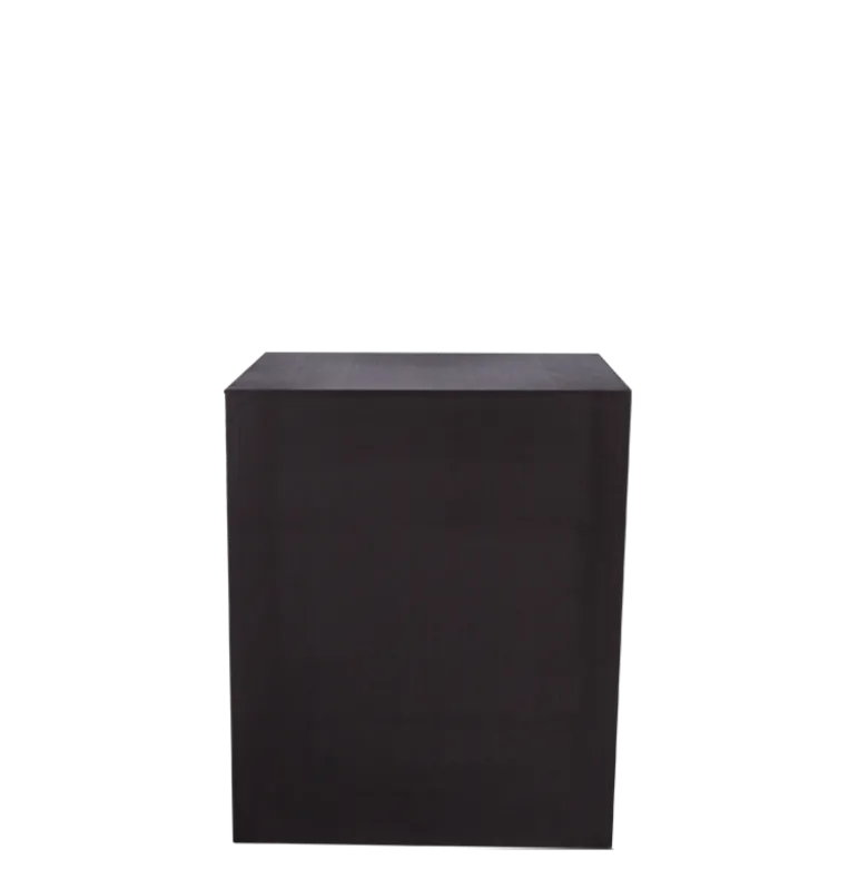 Buffet cube lycra noir sur roulettes 69 x 86 H 106 cm - 24h