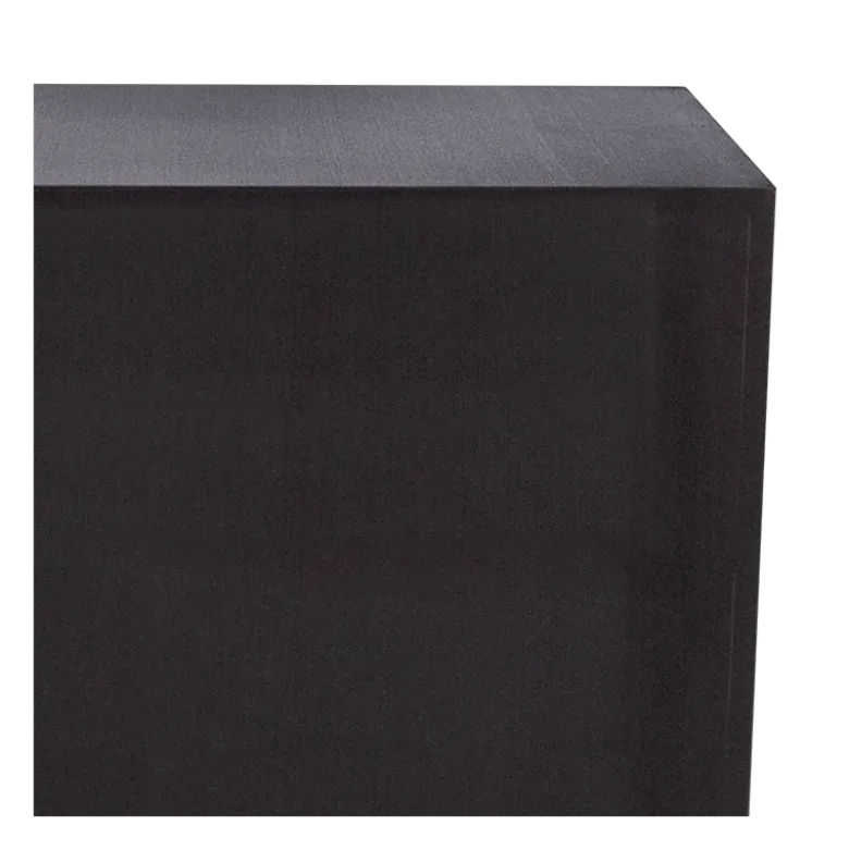 Buffet cube lycra noir sur roulettes 69 x 86 H 106 cm - 24h