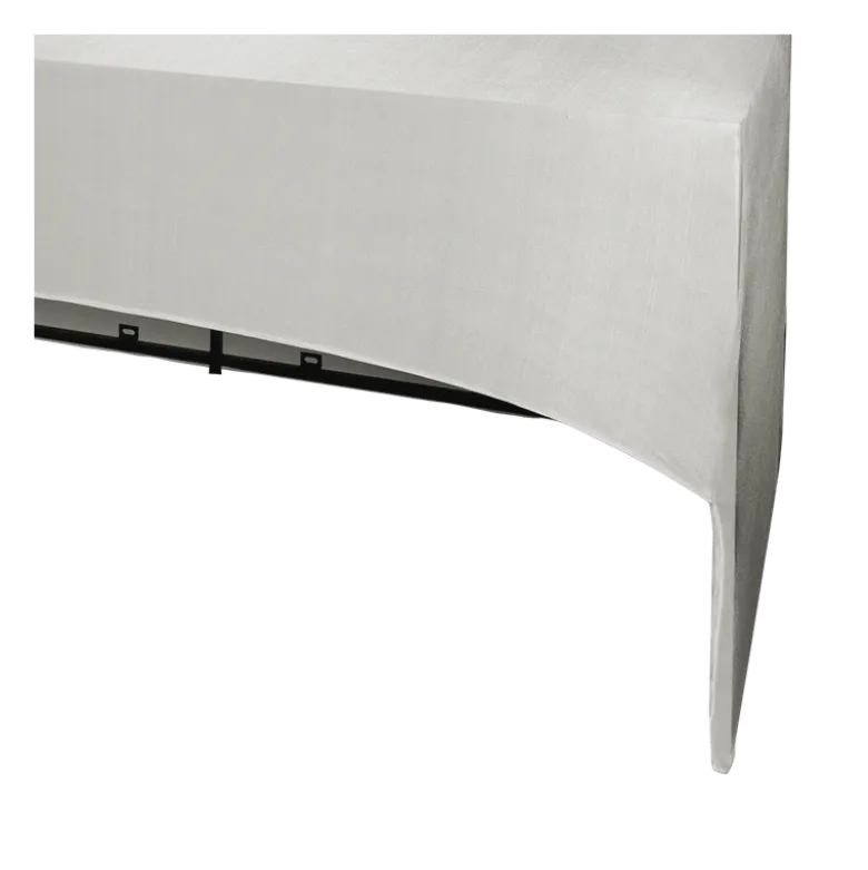 Buffet pliant houssé blanc "3 faces" 100 x 200 cm H 91 cm