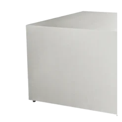 Buffet pliant houssé blanc "4 faces" 100 x 200 cm H 91 cm
