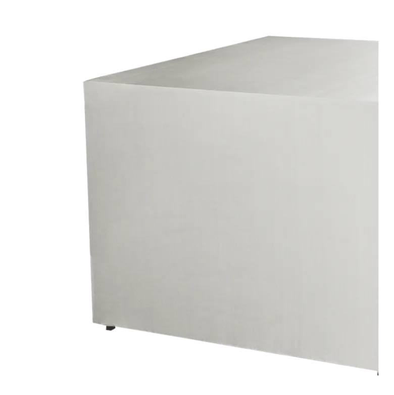 Buffet pliant houssé blanc "4 faces" 100 x 200 cm H 91 cm