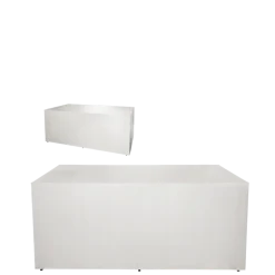 Buffet pliant houssé blanc "4 faces" 80 x 200 cm H 91 cm