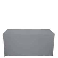 Buffet pliant houssé gris "3 faces" 100 x 200 cm
