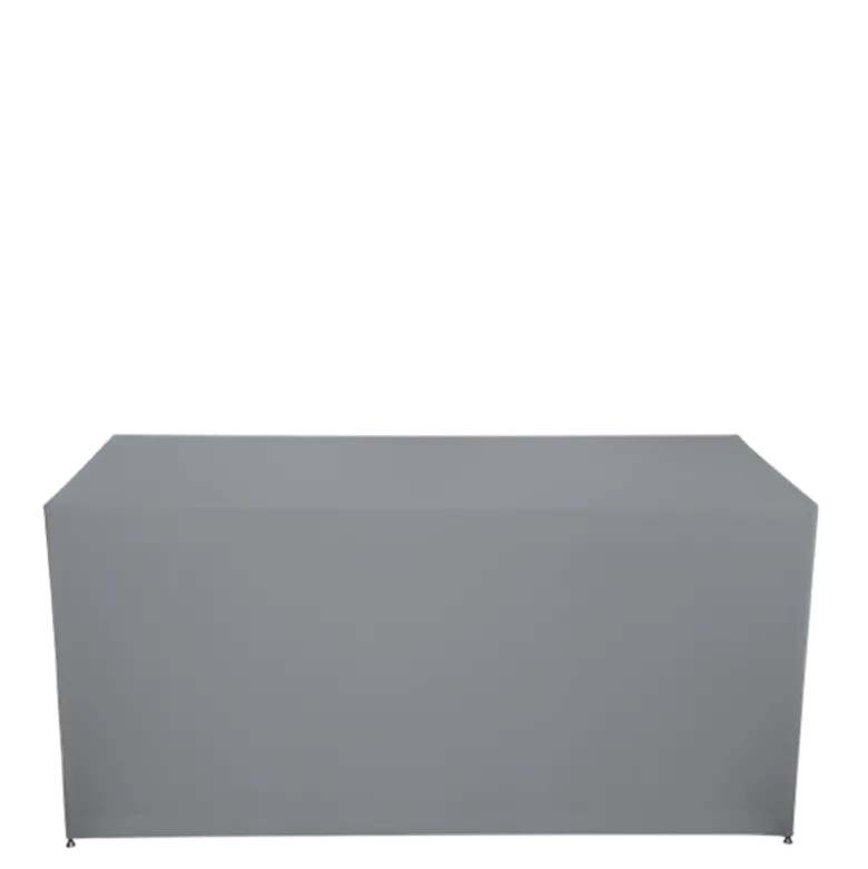 Buffet pliant houssé gris "3 faces" 100 x 200 cm