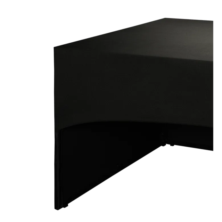 Buffet pliant houssé noir "3 faces" 100 x 200 cm H 91 cm