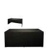 Buffet pliant houssé noir "3 faces" 80 x 200 cm H 91 cm