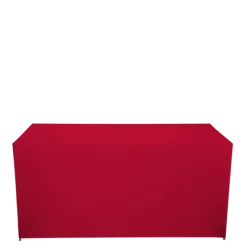 Buffet pliant houssé rouge "3 faces" 100 x 200 cm