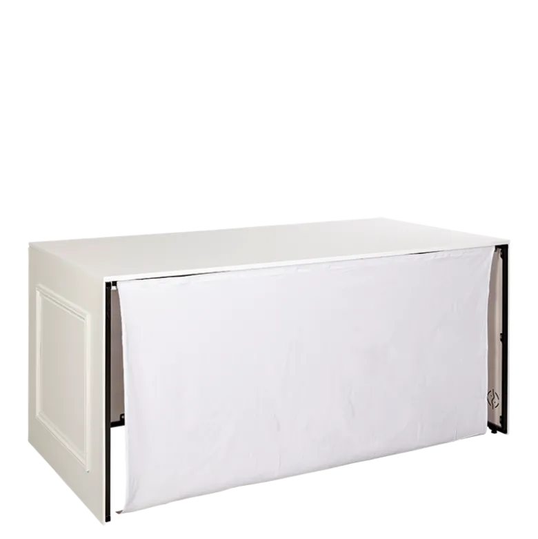 Buffet pliant Moulure blanc 100 x 200 cm H 90 cm- Délai 48h