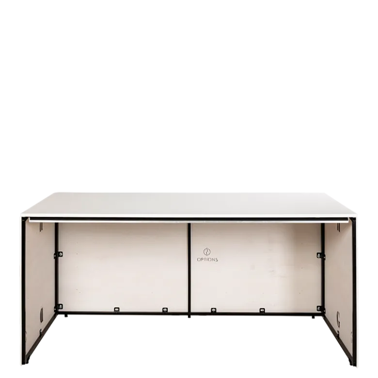 Buffet pliant Moulure blanc 100 x 200 cm H 90 cm- Délai 48h