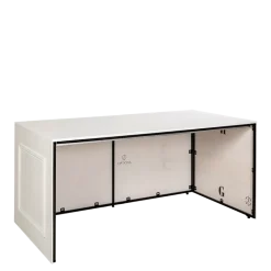 Buffet pliant Moulure blanc 100 x 200 cm H 90 cm- Délai 48h