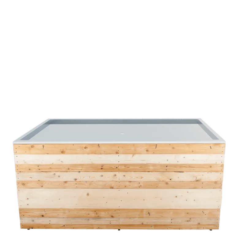 Buffet pliant Palissade Pacific avec plateau banc à huîtres Inox