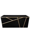 Buffet pliant Sakiro noir 100 x 228 H 91cm avec joues - Délai 96h