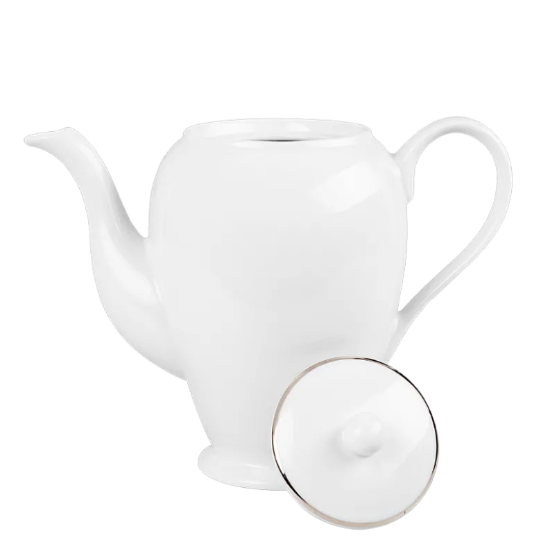 Cafetière blanche filet Argent 140 cl