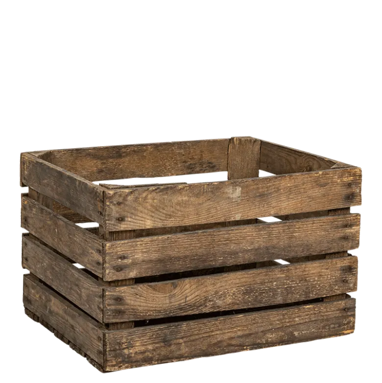 Caisse en bois Vintage 24 x 55 cm H 35 cm