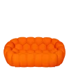Canapé Bulle orange 115 x 195 cm H 78 cm