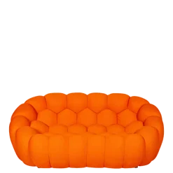 Canapé Bulle orange 115 x 195 cm H 78 cm
