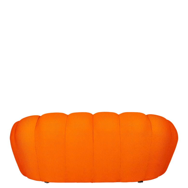 Canapé Bulle orange 115 x 195 cm H 78 cm