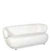 Canapé Elton velours blanc cassé M1 78 x 170 cm H 70 cm