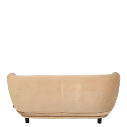 Canapé Elton velours taupe avec réhausse 78 x 170 cm H 80 cm