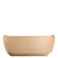 Canapé Elton velours taupe 78 x 170 cm H 70 cm