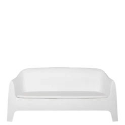Canapé Lalisse blanc 82 x 183 cm H 84 cm