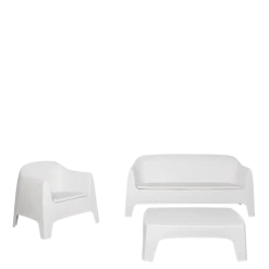 Canapé Lalisse blanc 82 x 183 cm H 84 cm