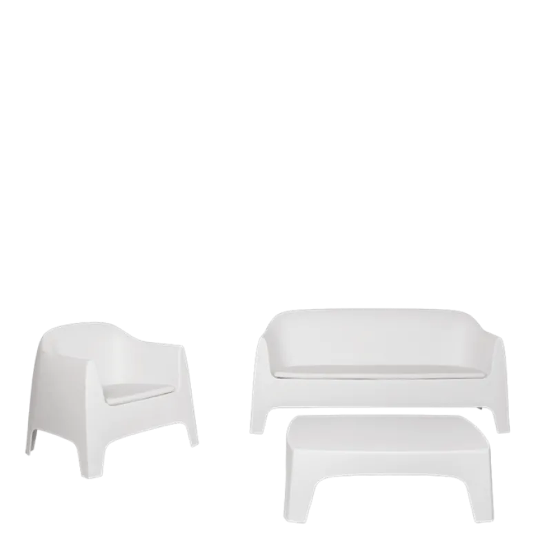 Canapé Lalisse blanc 82 x 183 cm H 84 cm