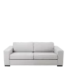 Canapé Loft gris 80 x 196 cm H 73 cm