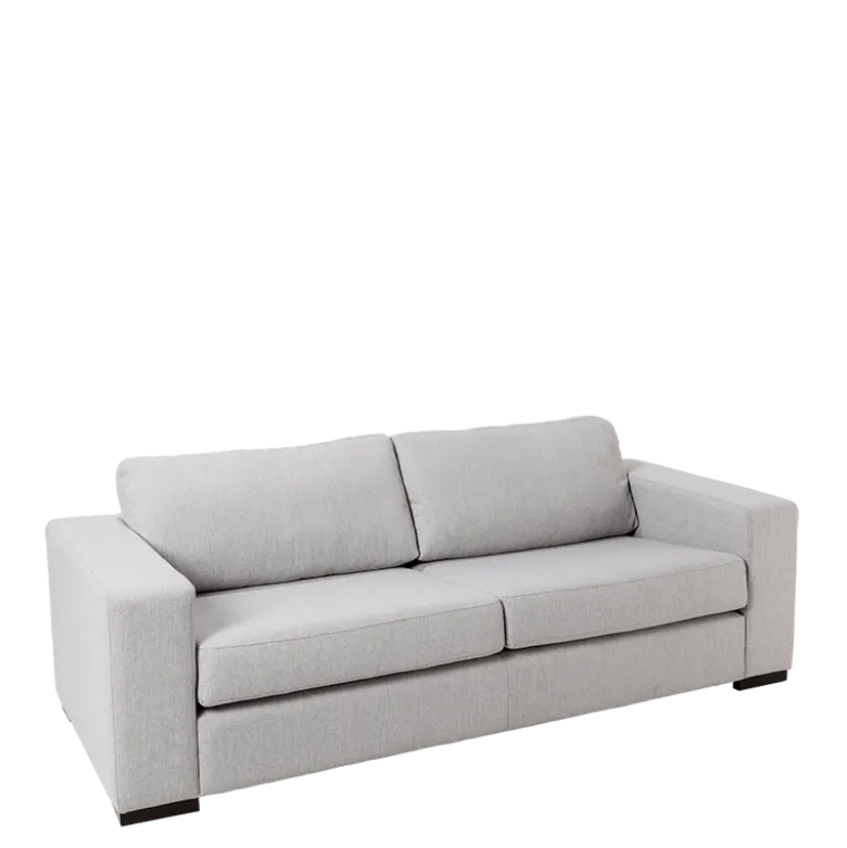 Canapé Loft gris 80 x 196 cm H 73 cm