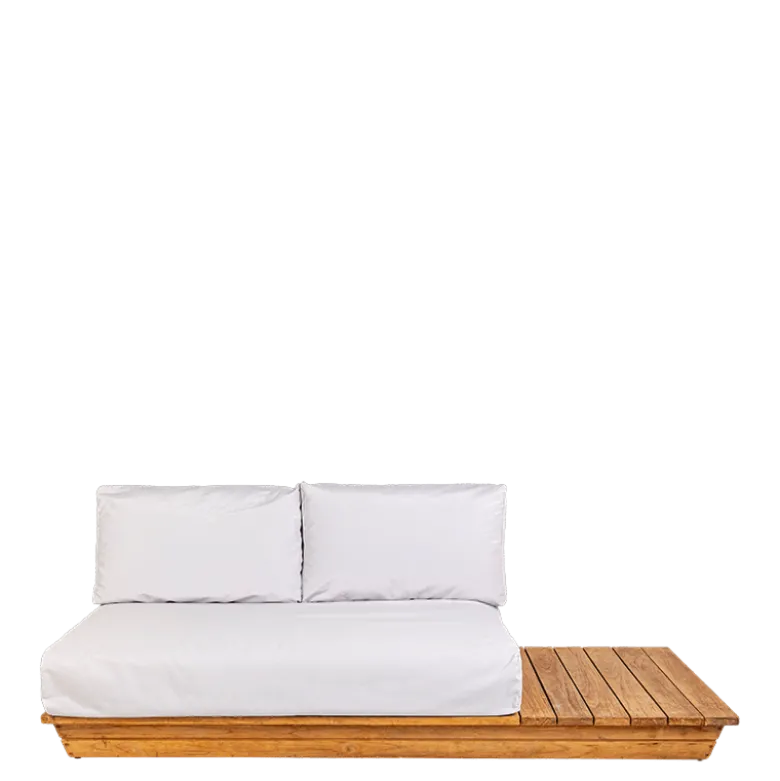 Canapé Lounge garden grey 76 x 204 cm H 70 cm