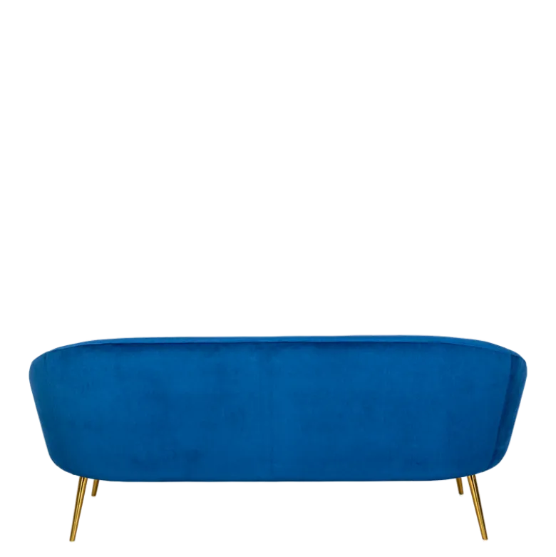 Canapé Sofia velours bleu nuit M1 83 x 190 cm H 76 cm