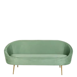 Canapé Sofia velours vert fougère 83 x 190 cm H 76 cm