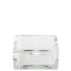 Cendrier en verre carré 8 x 8 cm H 3,5 cm