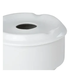 Cendrier porcelaine rond avec couvercle Ø 10 cm H 6 cm