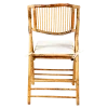 Chaise Bali pliante avec coussin crème